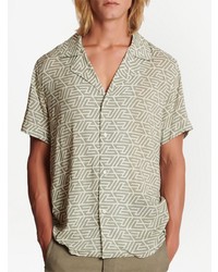 Balmain All Over Geometric Print Shirt