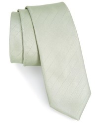 Mint Herringbone Silk Tie