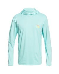 Quiksilver Dredge Long Sleeve Upf Rashguard Hooded T Shirt In Angel Blue Heather At Nordstrom