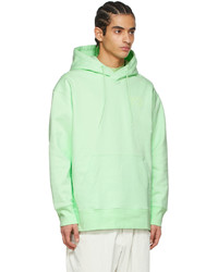 Y-3 Green Cotton Hoodie