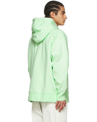 Y-3 Green Cotton Hoodie