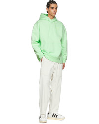 Y-3 Green Cotton Hoodie