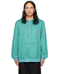 Wooyoungmi Green Embroidered Hoodie