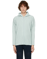 Homme Plissé Issey Miyake Grey Monthly Color February Zip Up Hoodie