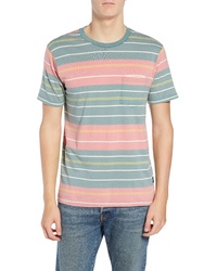 RVCA Rusholme Stripe T Shirt