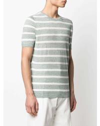 Tagliatore Striped Linen T Shirt