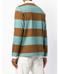 Kent & Curwen Striped Longsleeved Polo Shirt