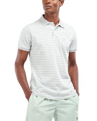 Barbour Swinden Stripe Polo In Dusty Mint At Nordstrom