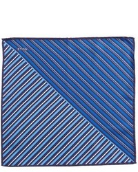 Eton Stripe Silk Pocket Square