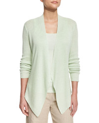 Eileen Fisher Angled Front Organic Linen Jacket Petite