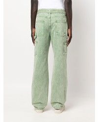 Andersson Bell Washed Cargo Wide Leg Jeans