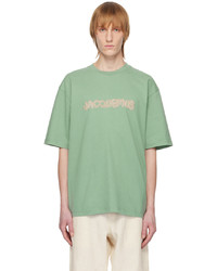 Jacquemus Green Le T Shirt Raphia T Shirt