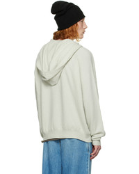 Frenckenberger Off White Open Hoodie