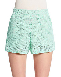 Mint Lace Shorts