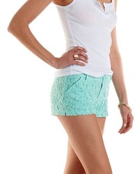 Charlotte Russe Low Rise Lace Shorts
