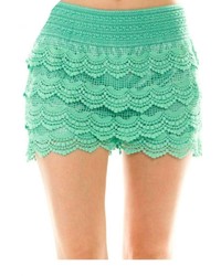 Mint Crochet Shorts