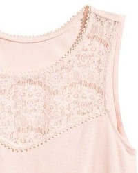 H&M Sleeveless Top With Lace