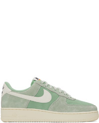 Mint Leather Athletic Shoes