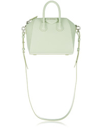 Givenchy Mini Antigona Shoulder Bag In Mint Leather