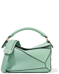 Loewe Puzzle Small Leather Shoulder Bag Mint