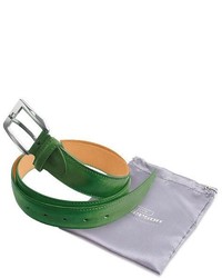 Pakerson Green Hand Painted Italian Leather Belt