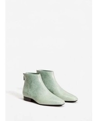 Mint Leather Boots