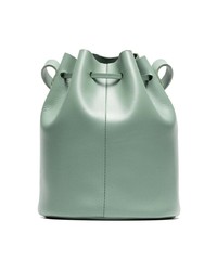 Building Block Green Bucket Mini Leather Shoulder Bag