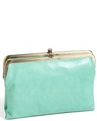 Mint Leather Clutch