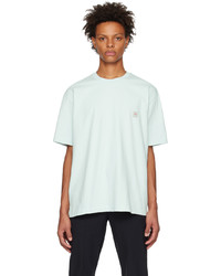 Mint Leather Crew-neck T-shirt