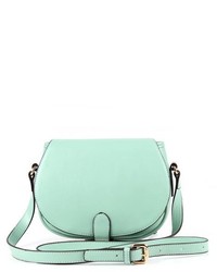 ChicNova Mini Mint Pu Shoulder Bag With Flap Front