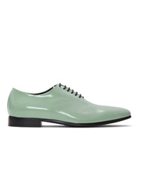 Mint Leather Derby Shoes