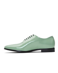 Haider Ackermann Green Classic Lace Up Derby