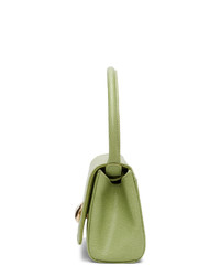 Little Liffner Green Lizard Mini Baguette Bag