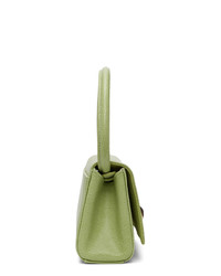 Little Liffner Green Lizard Mini Baguette Bag
