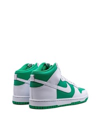 Nike Dunk High Pine Green White Sneakers