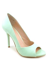 BCBGeneration Izzie2 Green Leather Pumps Heels Shoes Newdisplay