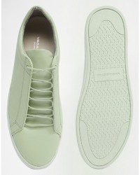 Vagabond Zoe Leather Mint Green Sneakers