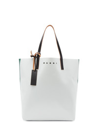 Mint Leather Tote Bag