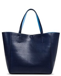 Merona Reversible Tote Faux Leather Handbag