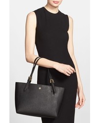 Tory Burch Black Leather York Buckle Tote