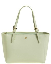 TORY BURCH Small York Saffiano Leather Buckle Tote. Product