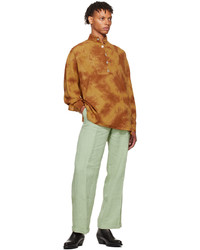 Lukhanyo Mdingi Green Linen Trousers