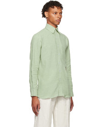 Lukhanyo Mdingi Green Linen Shirt