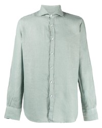 Canali Long Sleeved Linen Shirt