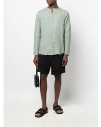 Costumein Raw Cut Edge Linen Shirt