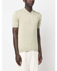 Barba Half Zip Linen Polo Shirt