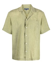 Frescobol Carioca Cuban Collar Linen Shirt
