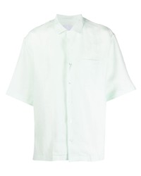PT TORINO Short Sleeve Linen Bowling Shirt