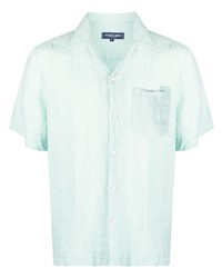 Frescobol Carioca Short Sleeve Linen Shirt