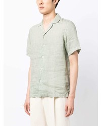 Lardini Short Sleeved Linen Shirt